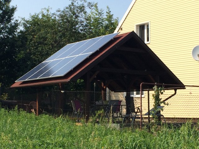 Dětmarovice - altán vč. solárních panelů
